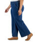 Plus Size Wide-Leg High-Rise Jeans, Created for Macy's