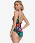 ფოტო #2 პროდუქტის Women's Scalloped-Neck One-Piece Swimsuit