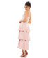 ფოტო #4 პროდუქტის Women's Ieena Belted Tiered Ruffle Sleeveless Midi Dress