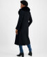 Women's Single-Breasted Faux-Fur-Collar Maxi Coat