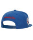 Фото #2 товара Men's White, Royal Philadelphia 76ers Retro Sport Colorblock Script Snapback Hat