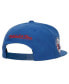 Men's White, Royal Philadelphia 76ers Retro Sport Colorblock Script Snapback Hat