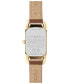 ფოტო #2 პროდუქტის Women's Cadie Saddle Leather Strap Watch 17.5mmX28.5mm