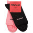 Фото #1 товара HUGO Qs Fine Rib Cc socks 2 pairs