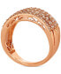 ფოტო #3 პროდუქტის Nude Diamond Multirow Statement Ring (1 ct. t.w.) in 14k Rose Gold