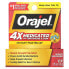 Фото #1 товара Orajel, Мгновенный обезболивающий гель, 4-кратное лекарство от зубной боли и десен, 7 г (0,25 унции)