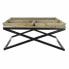 Фото #4 товара Кофейный столик DKD Home Decor Чёрный Натуральный Деревянный Металл 120 x 120 x 55 cm