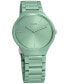 Unisex Swiss True Thinline Les Couleurs Le Corbusier Green High-Tech Ceramic Bracelet Watch 39mm