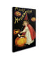 Фото #2 товара Vintage Apple Collection 'Little Red Halloween Witch' Canvas Art - 22" x 32"