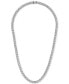 ფოტო #2 პროდუქტის Cubic Zirconia 22" Tennis Necklace in Sterling Silver, Created for Macy's