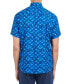 Фото #2 товара Men's Slim-Fit Performance Stretch Abstract Starburst Short-Sleeve Button-Down Shirt