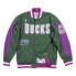 Фото #1 товара Mens Mitchell & Ness NBA AUTHENTIC WARM UP JACKET - MILWAUKEE BUCKS 96-97