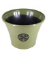 Logo Large Plastic Modern Planter Lime Green 14.75 Inches