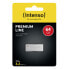 Intenso Premium Line - 64 GB - USB Type-A - 3.2 Gen 1 (3.1 Gen 1) - 100 MB/s - Capless - Silver