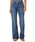 ფოტო #1 პროდუქტის Women's Low Rise Flap-Pocket Flared Jeans