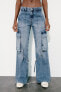 Trf cargo mid-rise jeans