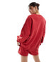 Фото #4 товара Kaiia logo sweatshirt co-ord in red