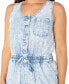 ფოტო #4 პროდუქტის Juniors' Cotton Denim Drawstring-Waist Jumpsuit