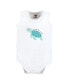 Фото #5 товара Baby Boys Cotton Sleeveless Bodysuits, Sea Turtle