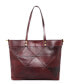 ფოტო #27 პროდუქტის Women's Genuine Leather Prism Tote Bag