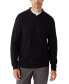 Фото #1 товара Men's Merino Wool Long-Sleeve Polo Sweater