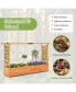 1 PCS Raised Garden Bed with Trellis Hanging Roof Planter Box Drainage Holes for Patio