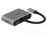 Фото #1 товара Delock 64074 - USB 3.2 Gen 1 (3.1 Gen 1) Type-C - 87 W - Grey - HDMI - USB 3.2 Gen 1 (3.1 Gen 1) Type-A - USB 3.2 Gen 1 (3.1 Gen 1) Type-C - VGA - Metal - China