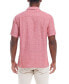 Фото #2 товара Men's Short Sleeve Linen Cotton Grid Dobby Shirt