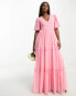 Фото #2 товара Anaya Bridesmaid tie back maxi dress in candy pink