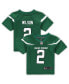 ფოტო #3 პროდუქტის Infant Girls and Boys Zach Wilson Gotham Green New York Jets Game Jersey