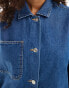 Фото #4 товара ASOS DESIGN denim workwear jacket in midwash blue