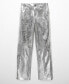 ფოტო #5 პროდუქტის Women's Metalised Wideleg Trousers