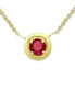 Фото #3 товара Giani Bernini red Cubic Zirconia Framed 16" Pendant Necklace, Created for Macy's