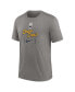 Фото #3 товара Men's Heather Charcoal Milwaukee Brewers City Connect Tri-Blend T-Shirt