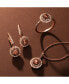 ფოტო #3 პროდუქტის Chocolate Diamond & Nude Diamond Flower Drop Earrings (1-1/4 ct. t.w.) in 14k Rose Gold