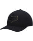 Men's Black Epicycle 2.0 Yellow Logo Flex Hat