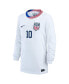 Фото #2 товара Big Boys and Girls Lindsey Horan White USWNT 2024 Home Stadium Replica Player Long Sleeve Jersey