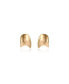 ფოტო #1 პროდუქტის 18K Gold Plated Curved Stud Earrings