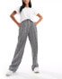 Фото #2 товара Vero Moda wide leg trouser in mono check