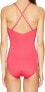 Kate Spade New York Women's 183934 Scalloped High Neck One Piece Swimsuit Size S