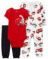 Фото #3 товара Baby 3-Piece Cars Sleep & Play Pajamas & Pant Set 6M