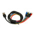 Фото #3 товара Универсальный кабель USB-MicroUSB/USB-C/Lightning Ibox IKUM4W1CLR Чёрный Разноцветный 1,2 m