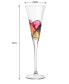 Artisanal Hand Painted Champagne Flutes, Set of 2