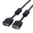 Фото #1 товара ROLINE High Quality VGA Cable with Ferrite + DDC - HD15 M - HD15 M 15 m - 15 m - VGA (D-Sub) - VGA (D-Sub) - Male - Male - Black