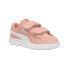 Фото #2 товара Puma Smash 3.0 Slip On Toddler Girls Pink Sneakers Casual Shoes 39203807