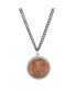 ფოტო #1 პროდუქტის Large Irish Penny Pendant with Curb Chain for Men