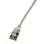 Фото #1 товара LogiLink Slim U/FTP - 0.5 m - Cat6a - U/FTP (STP) - RJ-45 - RJ-45