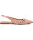 ფოტო #2 პროდუქტის Women's Rebbel Rhinestone Knot Slingback Flats