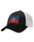 Фото #3 товара Men's Black, White Kansas Jayhawks Stockpile Trucker Snapback Hat