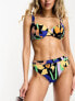 Roxy Color Jam underwire bikini top in floral print